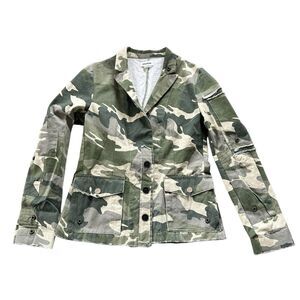 Zadig & Voltaire Virginia Grunge Camo Jacket Blazer Womens Small